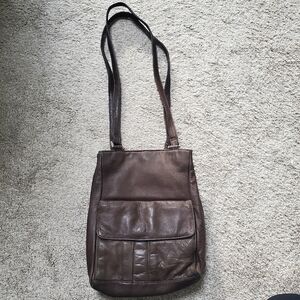 Genuine Leather Brown Shoulder Bag Tote – Made in India